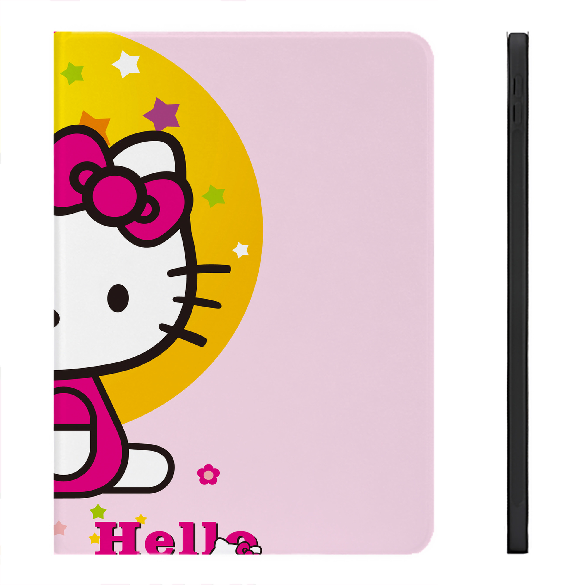 （画像用） Hello Kitty ハローキティ IPadケース ペンホルダー付き ブックスタイルデザイン